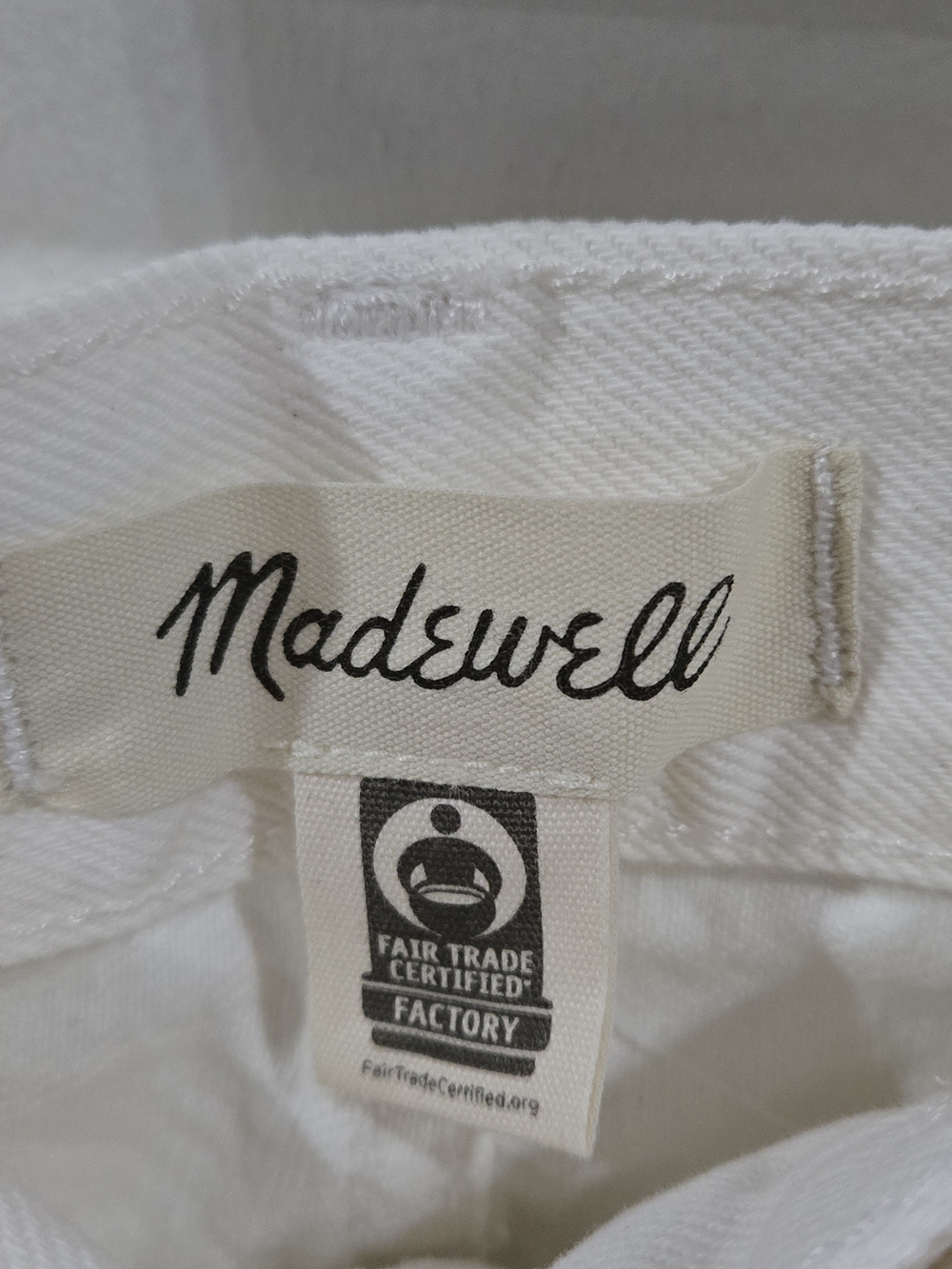 Madewell Sz 30 High-Rise Baggy Flare Cream Jeans - Picture 2 of 9